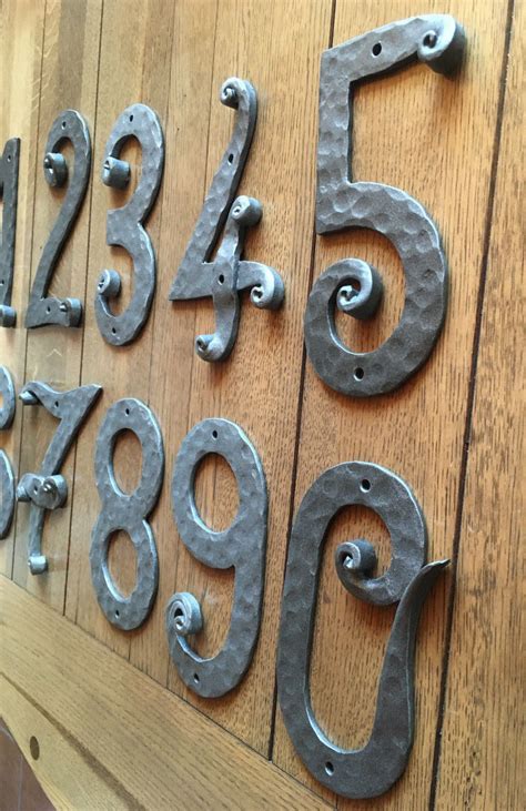 Wrought Iron House Numbers 